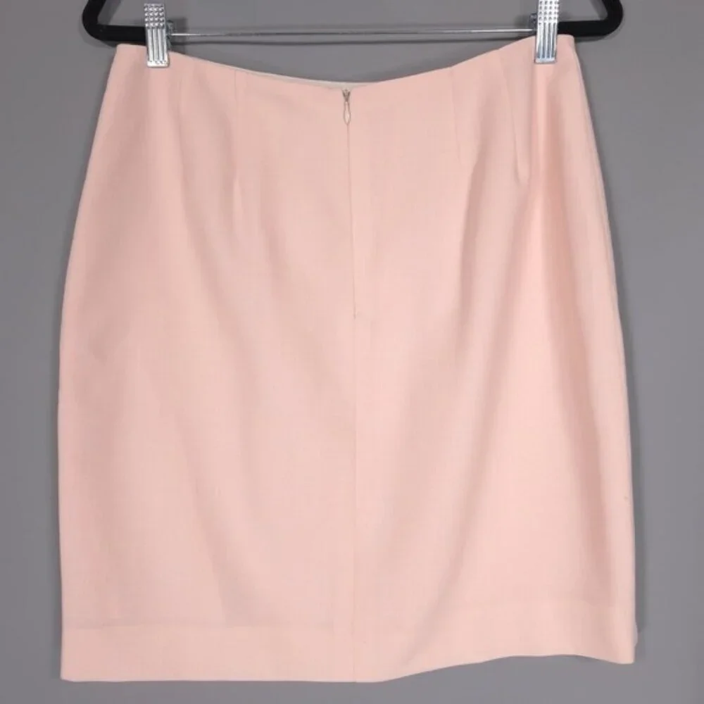 KORS MICHAEL KORS Women's Mini Skirt‎ Size 12 ITALY🇮🇹MADE 100% WOOL Pink Lined